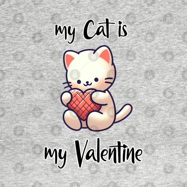 My cat is my valentine by ADERIUM